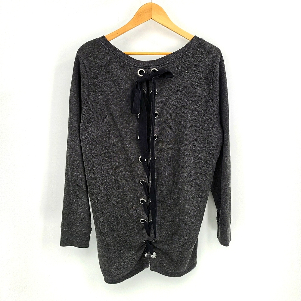 Torrid Tie Back Long Sleeves Light Top